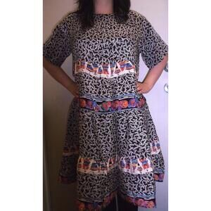 90s People Rayon Shirt Dress Tokyo Fashion People New York Medium Paris NEW TAGS